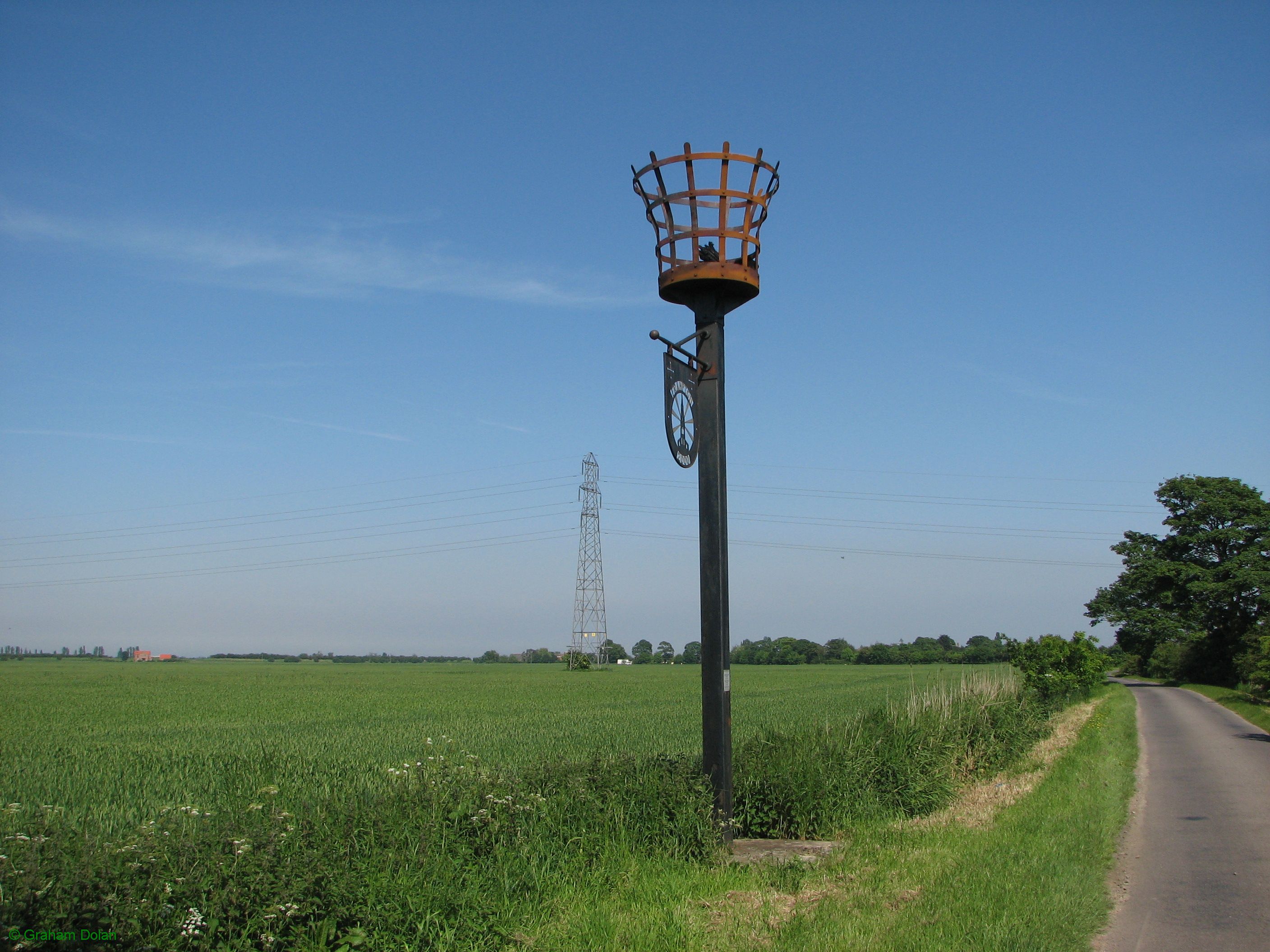 Greenwich Meridian Marker; England; Lincolnshire; Frampton Marsh